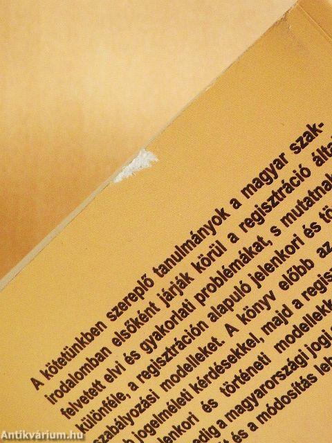 Regisztrálható-e az identitás?