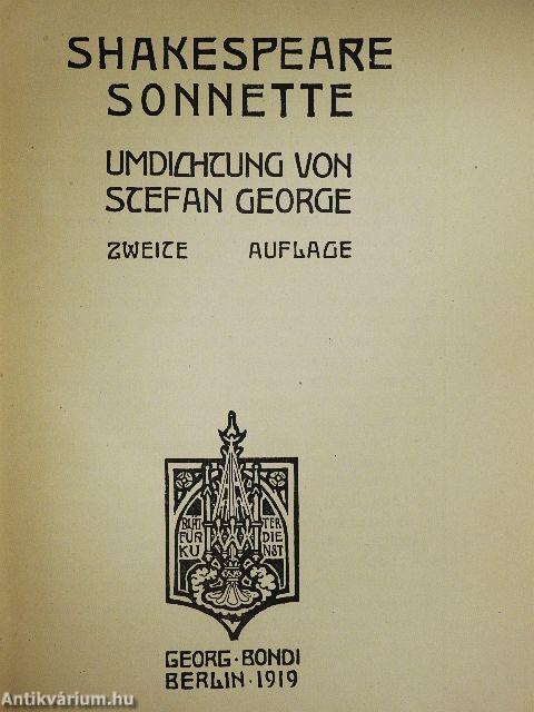 Shakespeare Sonnette