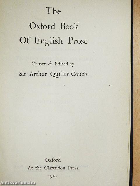 The Oxford Book of English Prose