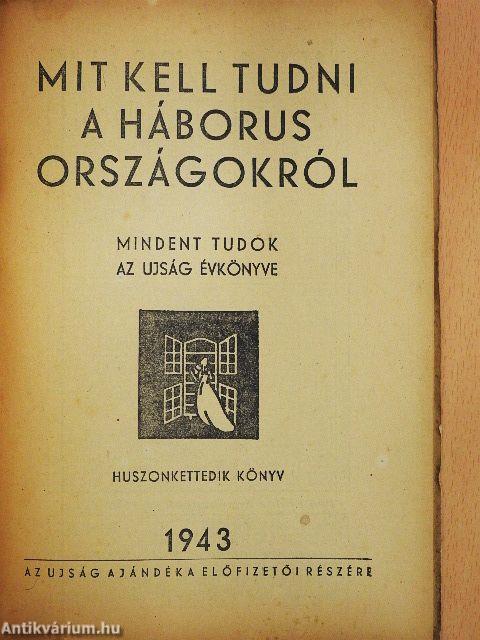 Az Ujság Évkönyve 1943