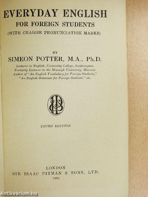 Everyday English for Foreign Students