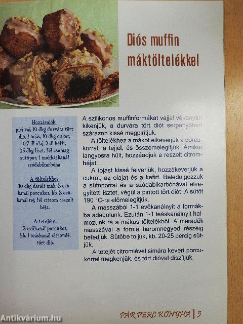 Mákos, diós sütemények