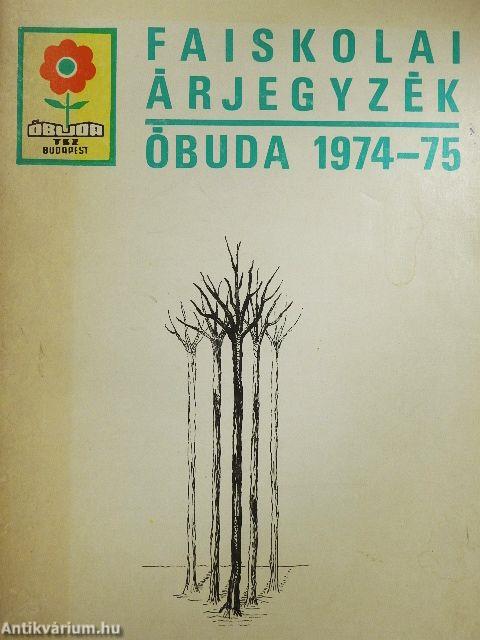 Faiskolai árjegyzék 1974-75