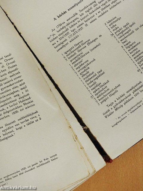 Győr Szabad Királyi Város Szentháromság Közkórházának multja és jelene (rossz állapotú)