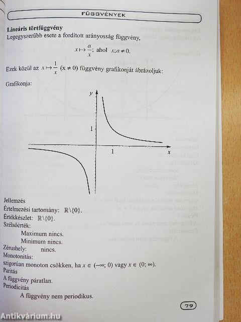 Alapösszefüggések matematikából