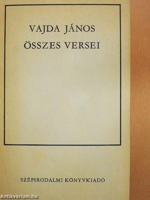 Vajda János összes versei