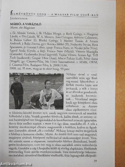 Filmévkönyv 2009
