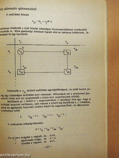 Bevezetés az operációkutatásba I.