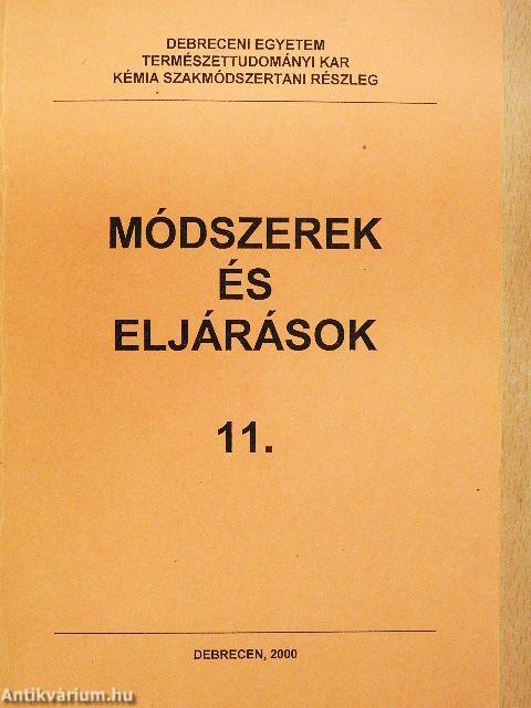Módszerek és eljárások 11.