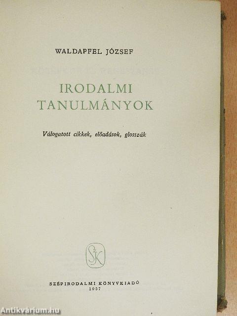 Irodalmi tanulmányok