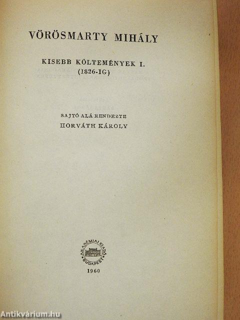 Kisebb költemények I-II.