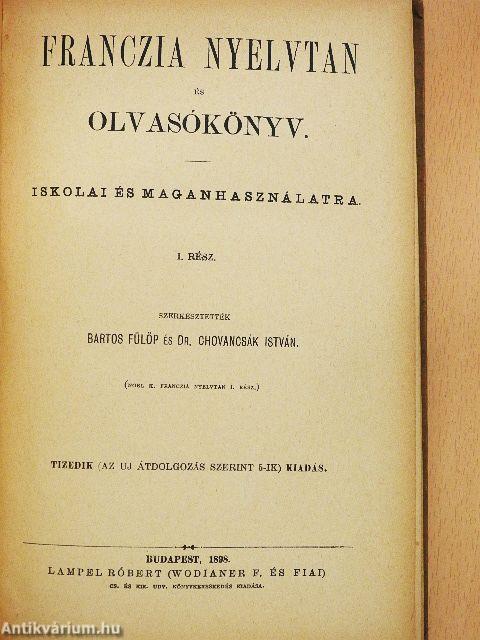 Franczia nyelvtan és olvasókönyv I.