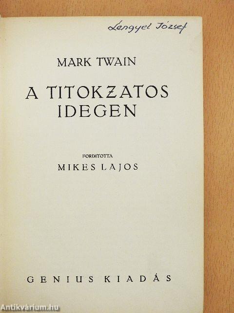A titokzatos idegen