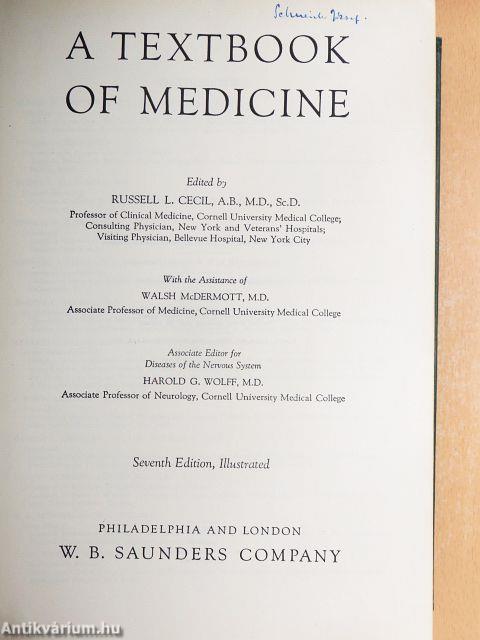 A Textbook of Medicine