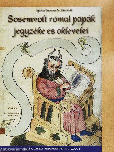 Sosemvolt római pápák jegyzéke és oklevelei