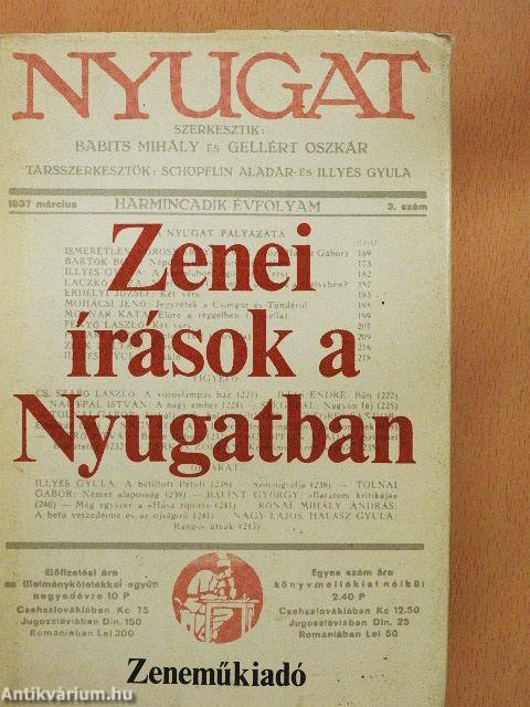Zenei írások a Nyugatban