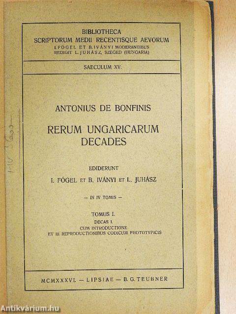 Rerum Ungaricarum Decades I/1.