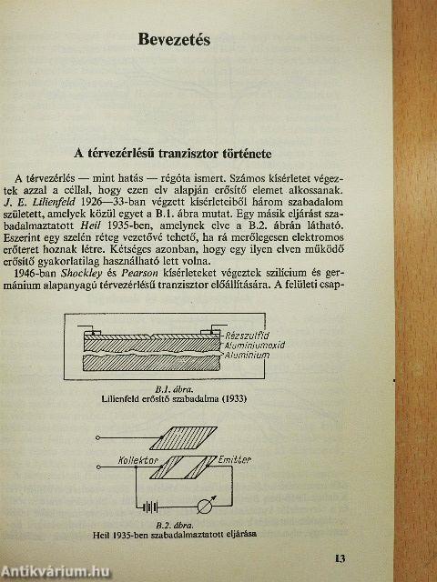 Térvezérlésű tranzisztorok integrált áramkörökben
