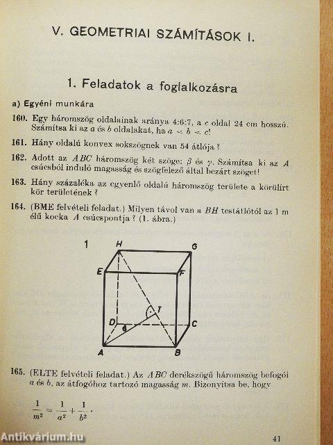 Matematikai feladatok I-II.