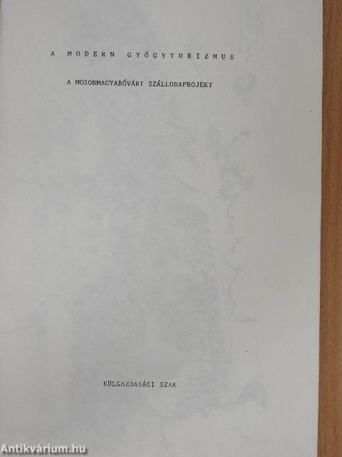 A modern gyógyturizmus