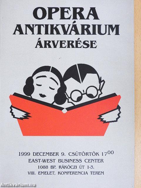 Opera Antikvárium árverése