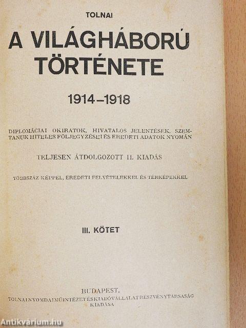 Tolnai - A világháború története III. (töredék)