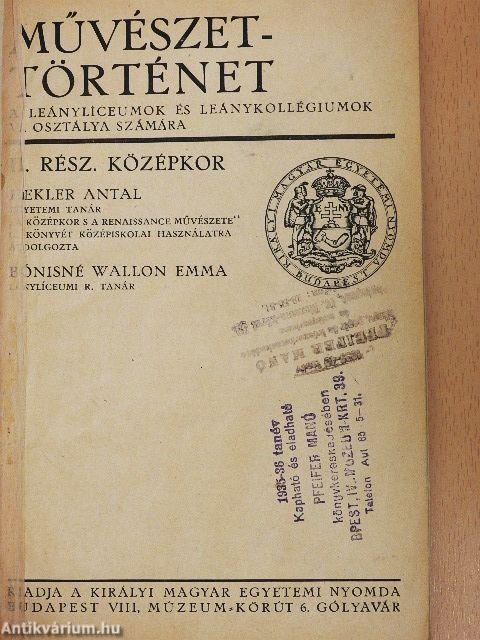 Művészettörténet II.