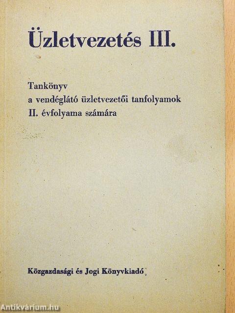 Üzletvezetés III.