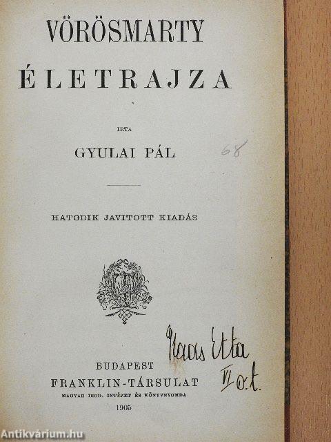Vörösmarty életrajza