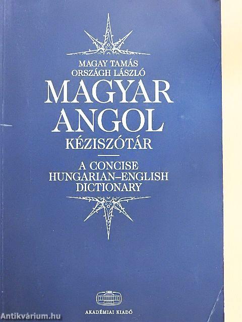 Magyar-angol kéziszótár