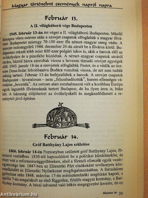 Magyar történelmi események napról napra