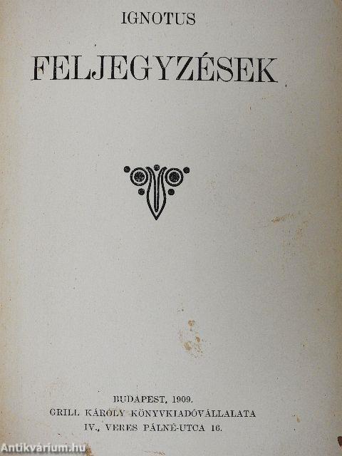 Feljegyzések