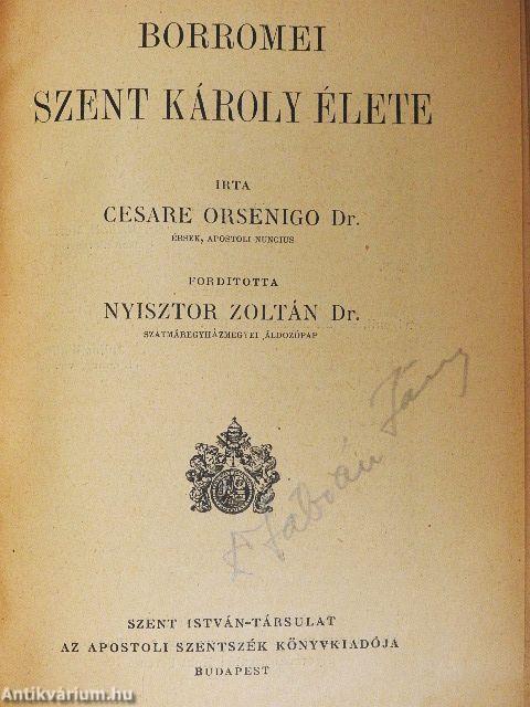 Borromei Szent Károly élete