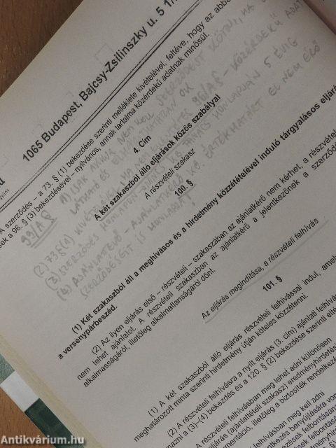 Közbeszerzési segédlet