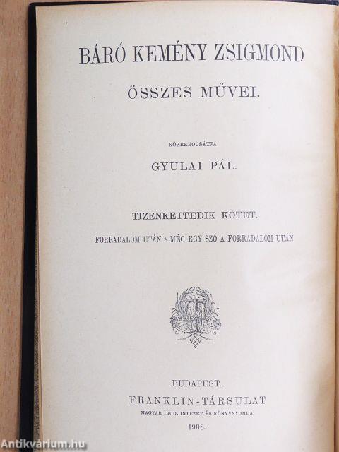 Forradalom után/Még egy szó a forradalom után