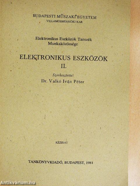Elektronikus eszközök II.