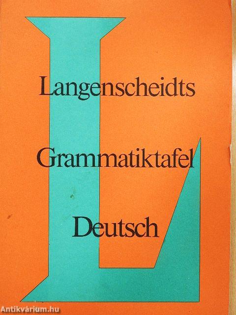Langenscheidts Grammatiktafel Deutsch
