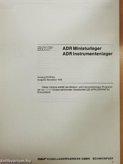 SKF Miniatur- und Instrumentenlager