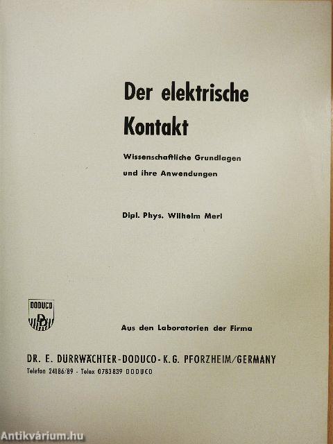 Der elektrische Kontakt