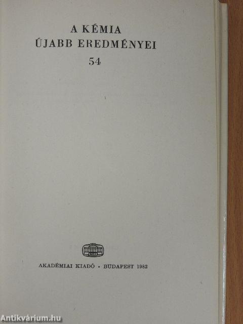 A kémia újabb eredményei 54.