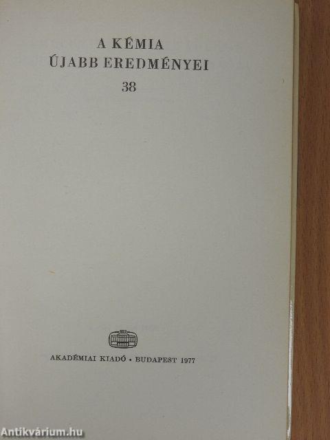 A kémia újabb eredményei 38.