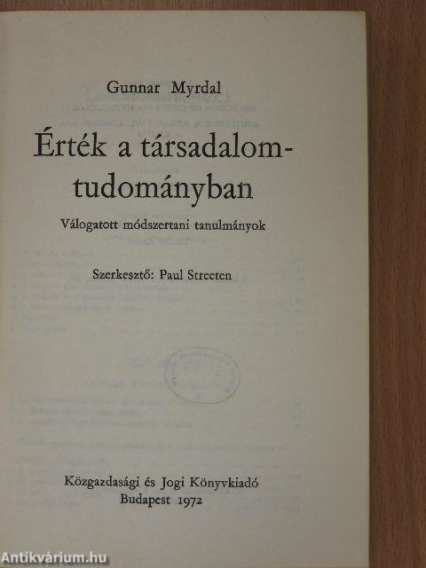 Érték a társadalomtudományban