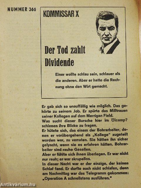Der Tod zahlt Dividende