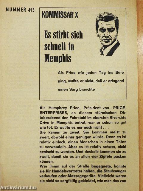 Es stirbt sich schnell in Memphis