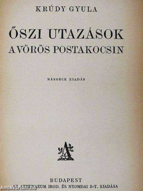 Őszi utazások a vörös postakocsin