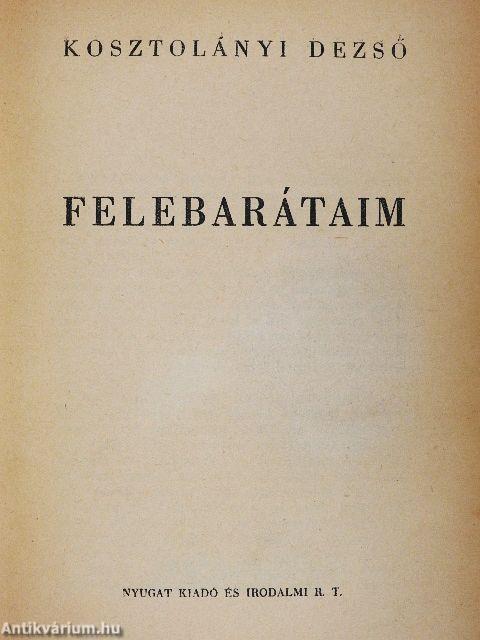 Felebarátaim