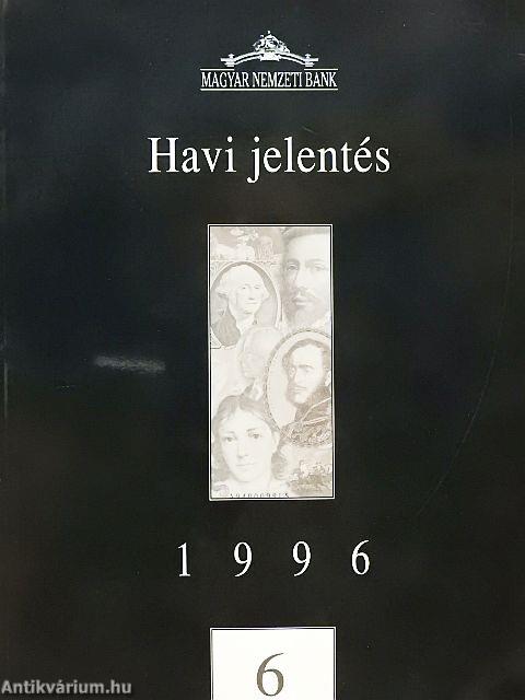 Havi jelentés 1996/6.