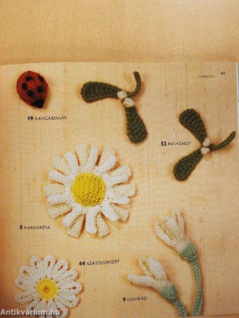 100 kötött és horgolt virág