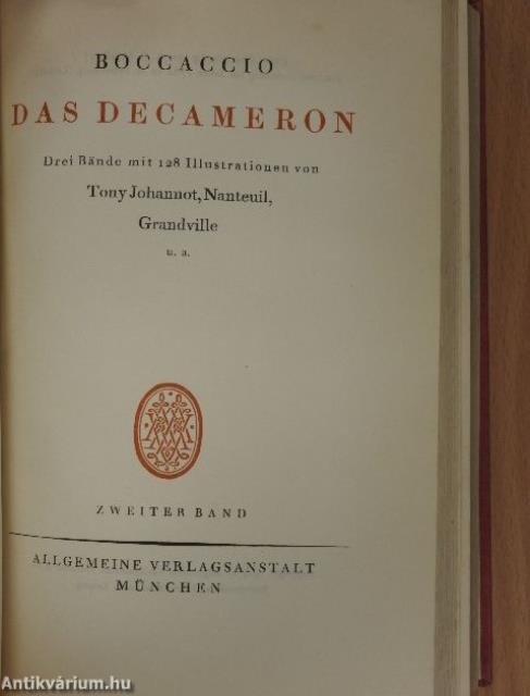 Das Decameron I-III.