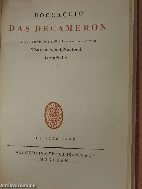 Das Decameron I-III.